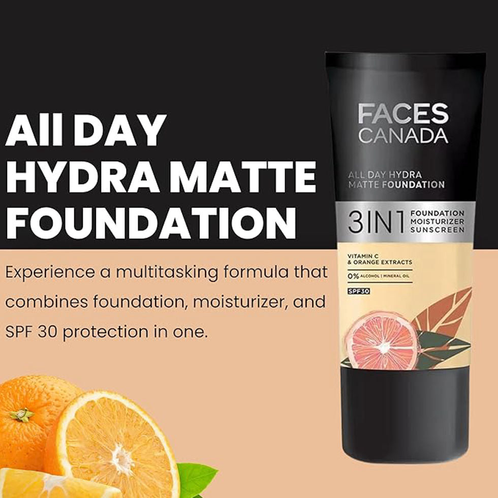 FACESCANADA All Day Hydra Matte Liquid Foundation