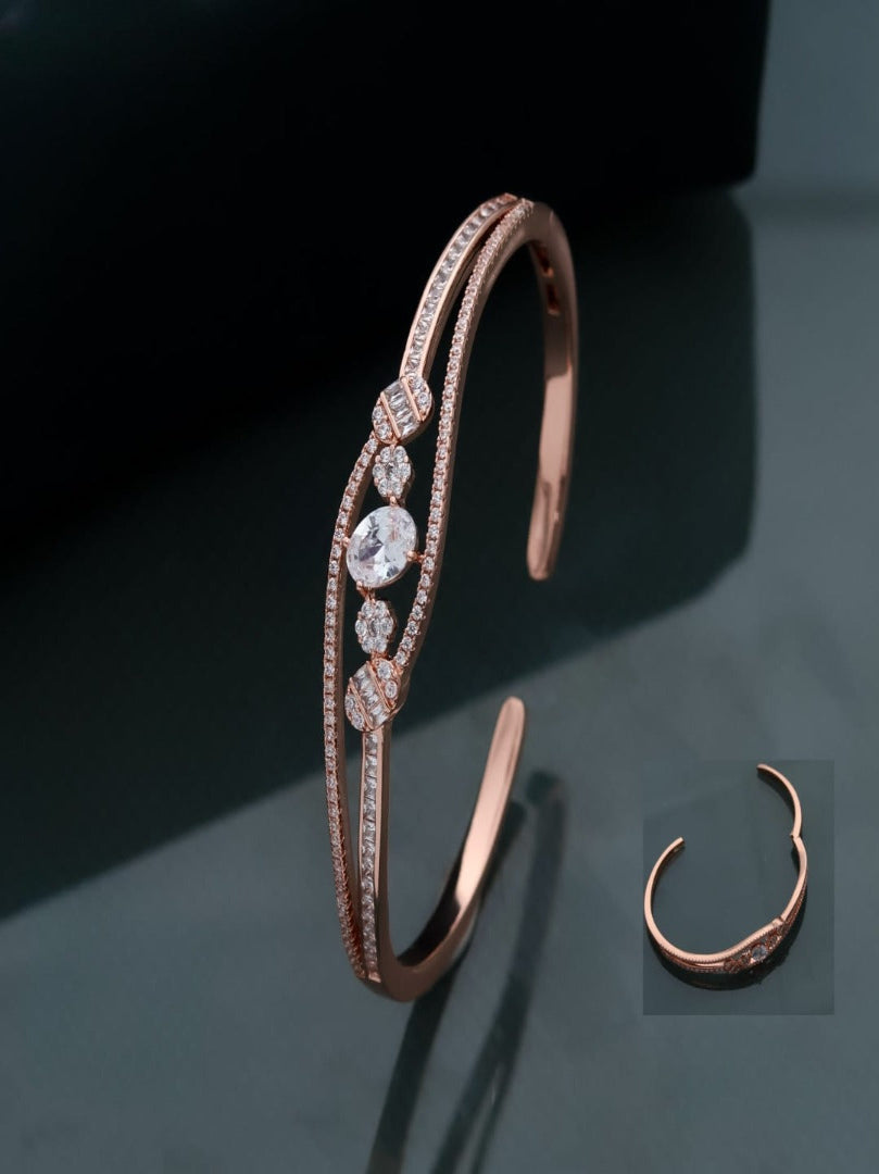 Diamond Cutwork Cuff Bangle