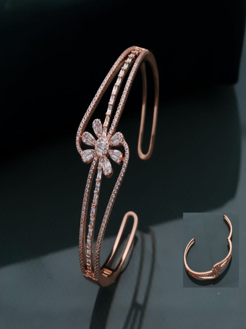 Diamond Cutwork Cuff Bangle