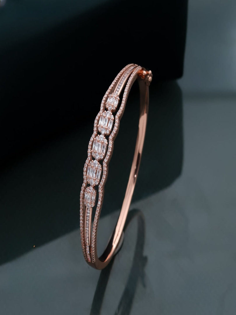 Diamond Cutwork Cuff Bangle
