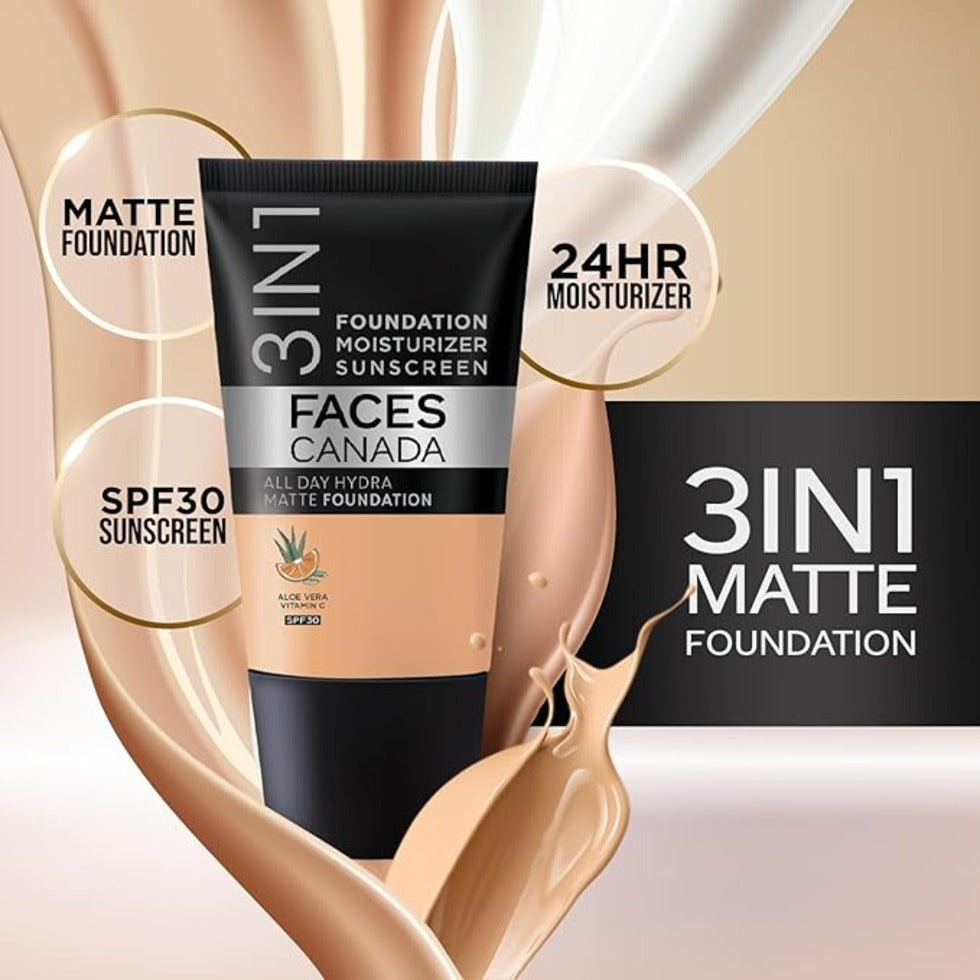 FACESCANADA All Day Hydra Matte Liquid Foundation
