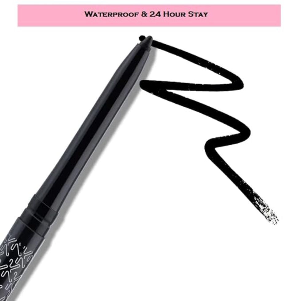 Kay Beauty Pencil Semi-Matte Waterproof 24 Hour Kajal - Spade Black - 0.35 G
