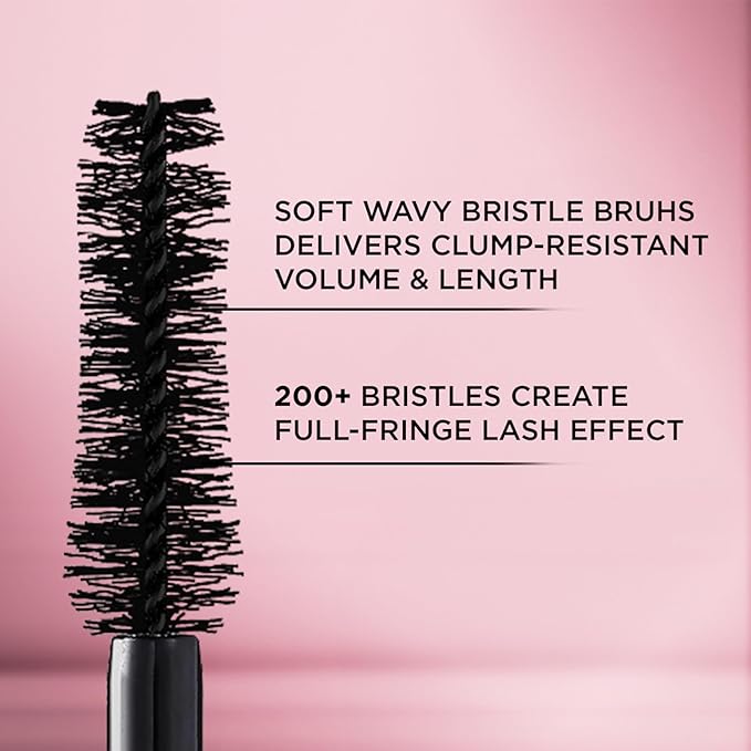 L'Oreal Paris Volumising Mascara, Waterproof, Enriched Caring Formula, Smudge-Proof Wear, Corner to Corner Paroromic Volume, For 1.4X Bigger Looking Eyes