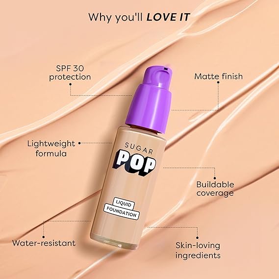 SUGAR POP HD Liquid Foundation with SPF 30