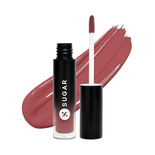 SUGAR Cosmetics Mousse Muse Lip Cream | Lasts 24+ Hrs | Creamy Mousse Lipstick | Waterproof & Smudgeproof