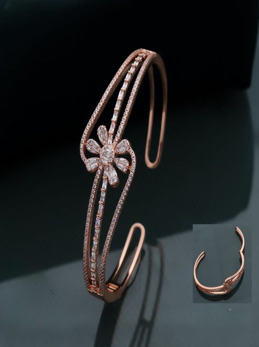 Diamond Cutwork Cuff Bangle