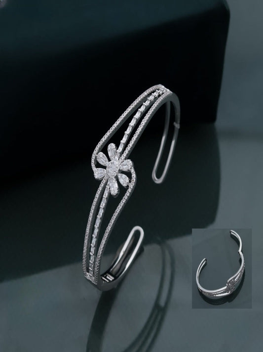 Diamond Cutwork Cuff Bangle